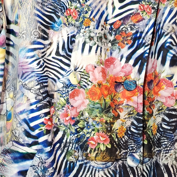 Etoile Du Monde Multicolor Button Jacket - Picture 7 of 16